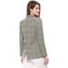 imageAllegra K Womens Notched Lapel One Button Boyfriend Blazer Suit Houndstooth Work Office Blazers JacketBlack