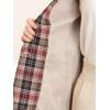 imageAllegra K Womens Notched Lapel One Button Boyfriend Blazer Suit Houndstooth Work Office Blazers JacketBrown Red