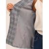 imageAllegra K Womens Notched Lapel One Button Boyfriend Blazer Suit Houndstooth Work Office Blazers JacketGrey Blue