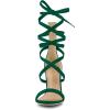imageAllegra K Womens Open Toe Stiletto Heel Lace Up Heels SandalsGreen