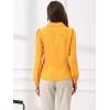 imageAllegra K Womens Peter Pan Collar Blouse Bow Tie Neck Vintage Casual Office Button Up ShirtBright Yellow