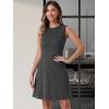 imageAllegra K Womens Plaid Dress Sleeveless A Line Vintage Houndstooth Work DressesBlack Grey
