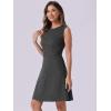 imageAllegra K Womens Plaid Dress Sleeveless A Line Vintage Houndstooth Work DressesBlack Grey