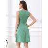 imageAllegra K Womens Plaid Dress Sleeveless A Line Vintage Houndstooth Work DressesGreen