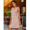 imageAllegra K Womens Plaid Dress Sleeveless A Line Vintage Houndstooth Work DressesPink Houndstooth