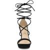 imageAllegra K Womens Platform Stiletto Heels Lace Up SandalsBlack