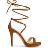 imageAllegra K Womens Platform Stiletto Heels Lace Up SandalsBrown