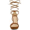 imageAllegra K Womens Platform Stiletto Heels Lace Up SandalsBrown