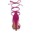 imageAllegra K Womens Platform Stiletto Heels Lace Up SandalsHot Pink
