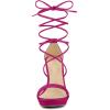 imageAllegra K Womens Platform Stiletto Heels Lace Up SandalsHot Pink