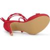 imageAllegra K Womens Platform Stiletto Heels Lace Up SandalsRed