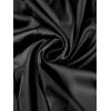 imageAllegra K Womens Satin Pants Drawstring Elastic Waist Straight Leg Ankle Length Dressy Joggers with PocketBlack