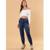 imageAllegra K Womens Satin Pants Drawstring Elastic Waist Straight Leg Ankle Length Dressy Joggers with PocketRoyal Blue