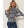 imageAllegra K Womens Striped Top Long Sleeve Casual Slim Turtleneck Fall Christmas Party Shirt 2025Blacks