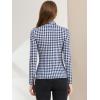 imageAllegra K Womens Striped Top Long Sleeve Casual Slim Turtleneck Fall Christmas Party Shirt 2025Blue White