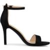 imageAllegra K Womens Suede Ankle Strap High Stiletto Heel SandalsBlack