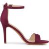 imageAllegra K Womens Suede Ankle Strap High Stiletto Heel SandalsBurgundy