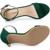 imageAllegra K Womens Suede Ankle Strap High Stiletto Heel SandalsDark Green