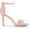 imageAllegra K Womens Suede Ankle Strap High Stiletto Heel SandalsDust Pink
