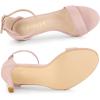 imageAllegra K Womens Suede Ankle Strap High Stiletto Heel SandalsDust Pink