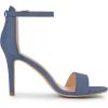 imageAllegra K Womens Suede Ankle Strap High Stiletto Heel SandalsHaze Blue