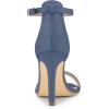 imageAllegra K Womens Suede Ankle Strap High Stiletto Heel SandalsHaze Blue
