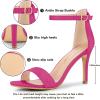 imageAllegra K Womens Suede Ankle Strap High Stiletto Heel SandalsHot Pink