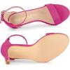 imageAllegra K Womens Suede Ankle Strap High Stiletto Heel SandalsHot Pink