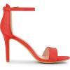 imageAllegra K Womens Suede Ankle Strap High Stiletto Heel SandalsOrange