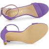 imageAllegra K Womens Suede Ankle Strap High Stiletto Heel SandalsPurple