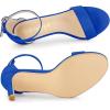 imageAllegra K Womens Suede Ankle Strap High Stiletto Heel SandalsRoyal Blue