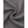 imageAllegra K Womens V Neck Blouse 34 Sleeves Solid Knitted Buttons Decor Ruched TopDark Grey