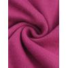 imageAllegra K Womens V Neck Blouse 34 Sleeves Solid Knitted Buttons Decor Ruched TopGrape Purple
