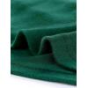 imageAllegra K Womens V Neck Blouse 34 Sleeves Solid Knitted Buttons Decor Ruched TopGreen
