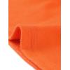 imageAllegra K Womens V Neck Blouse 34 Sleeves Solid Knitted Buttons Decor Ruched TopOrange