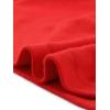imageAllegra K Womens V Neck Blouse 34 Sleeves Solid Knitted Buttons Decor Ruched TopRed