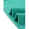 imageAllegra K Womens V Neck Blouse 34 Sleeves Solid Knitted Buttons Decor Ruched TopTurquoise Green