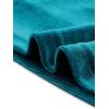 imageAllegra K Womens Velvet Long Sleeve Off Shoulder Solid Crop TopPeacock Blue