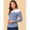 imageAllegra K womens CasualBlue White