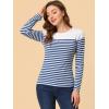 imageAllegra K womens CasualBlue White