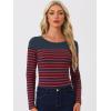 imageAllegra K womens CasualNavy Blue Red