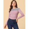 imageAllegra K womens CasualPink Gray