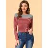 imageAllegra K womens CasualRed Gray