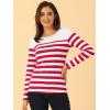 imageAllegra K womens CasualRed Stripe