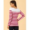 imageAllegra K womens CasualRed Stripe