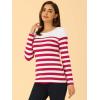 imageAllegra K womens CasualRed Stripe