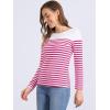 imageAllegra K womens CasualRose Red White