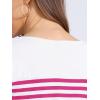 imageAllegra K womens CasualRose Red White