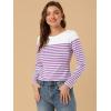 imageAllegra K womens CasualWhite Purple