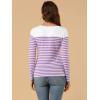 imageAllegra K womens CasualWhite Purple